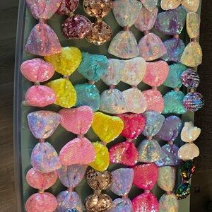 Colorful Sequin Hair Bows 33 total bows 🎀